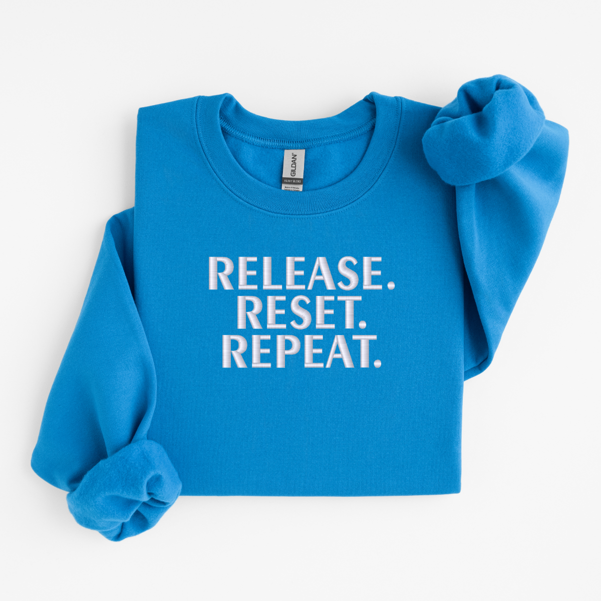 Threaded Comfort Sweatshirt - RELEASE. RESET. REPEAT.